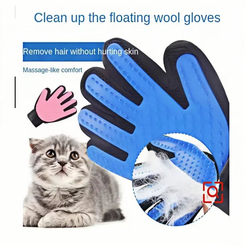 Pet Grooming Glove – Deshedding & Massage Brush for Dogs and Cats