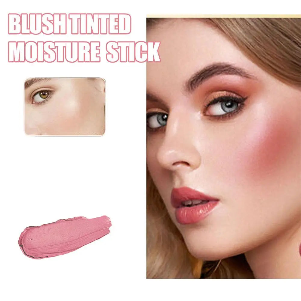 Blush Stick Multifonction — Illumine et Crée un Contour 3D, Maquillage Nude Naturel, Waterproof et Léger, 3 en 1 pour Lèvres, Joues et Ombres à Paupières
