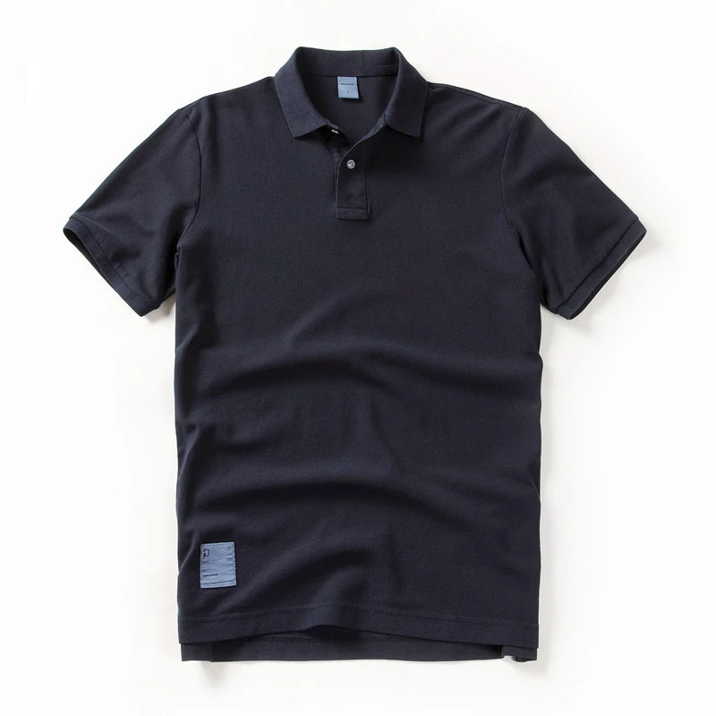 Polo Chemise 2024 Nouveau Été Revers artificiel asticité T-shirt Solide document De Mode À Manches Courtes D'affaires Décontracté Hommes Vêtements M-3XL musicien 13200