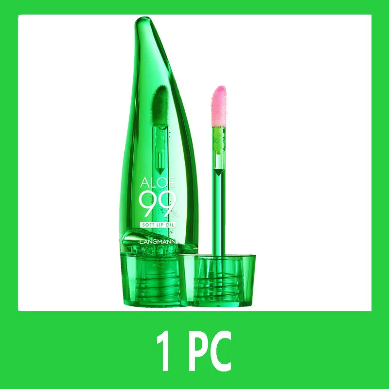 Rouge à Lèvres Naturel à l’Aloe – Teinte Longue Tenue, Waterproof, Hydratant, Soin, Gloss Changeant de Couleur, Baume à Lèvres Huileux