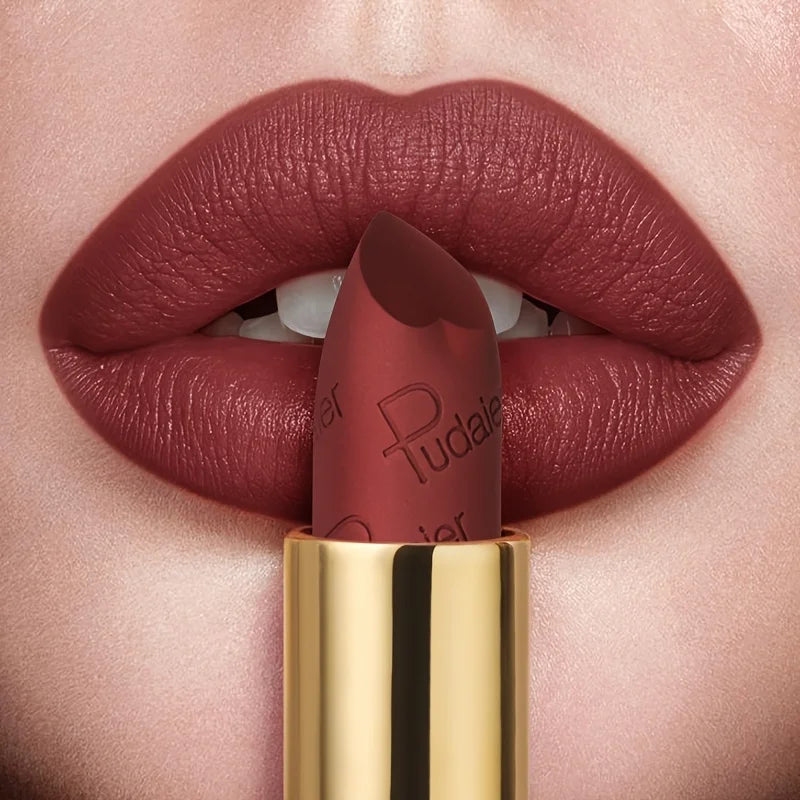 Rouge à lèvres velours mat – Waterproof et résistant à la transpiration | Application facile et portable | Gloss pratique pour un maquillage lèvres parfait