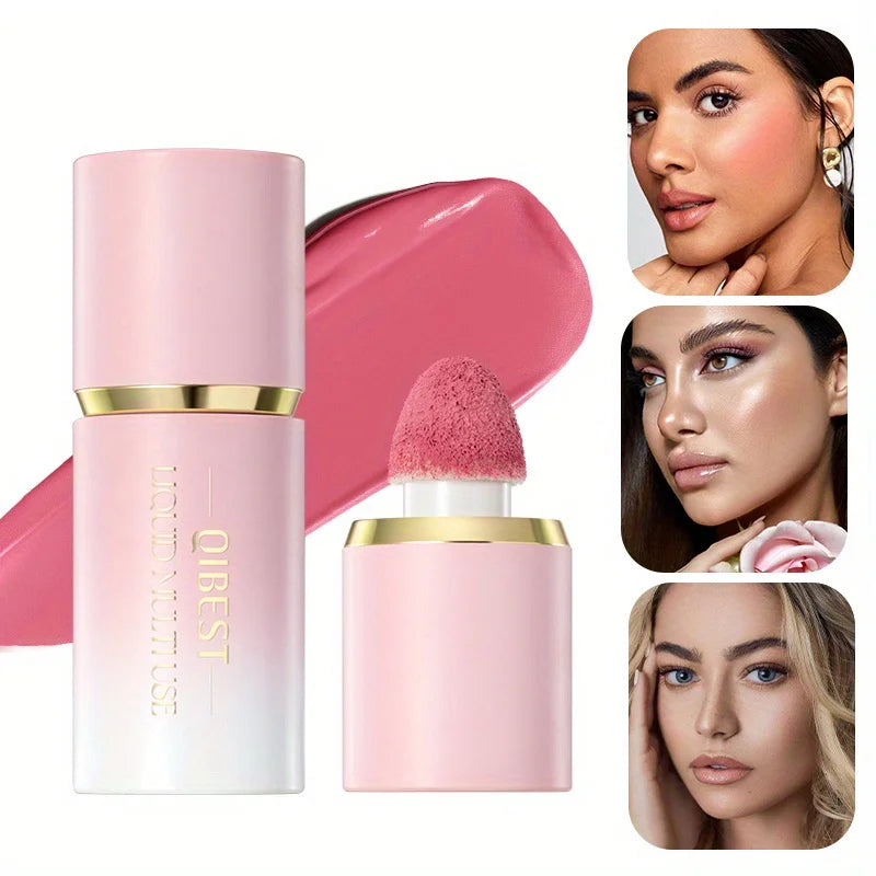 Blush liquide mat – Facile à colorer et à estomper, rendu naturel et lumineux