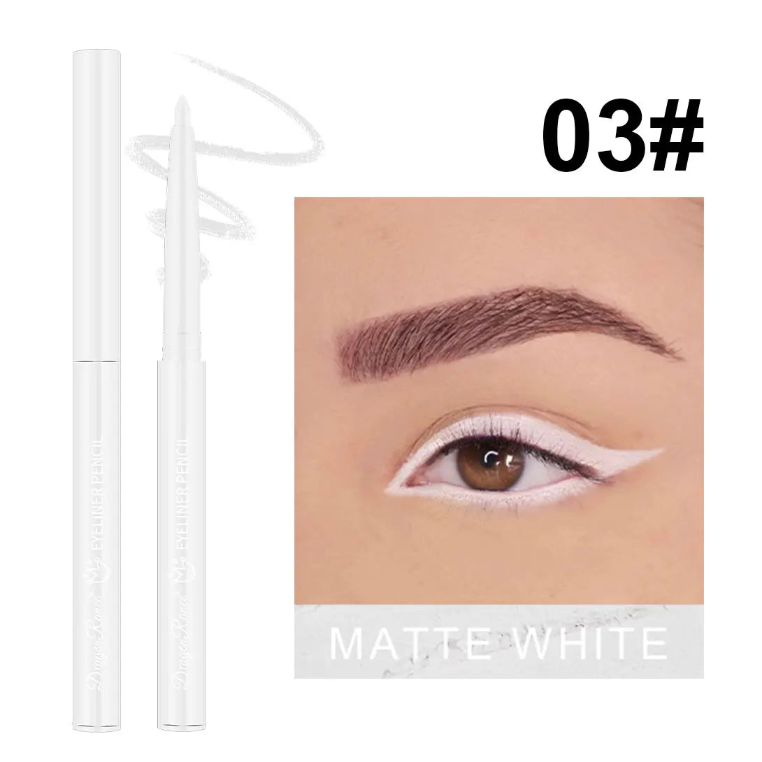 Eyeliner imperméable, résistant à la transpiration, non taché, facile à utiliser pour les débutants, vert, violet, noir, longue durée, non amovible