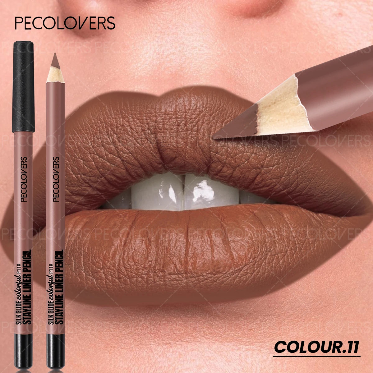 1 Pièce Crayon à Lèvres Mat – Glisse Facile, Longue Tenue, Plusieurs Couleurs, Idéal pour Usage Quotidien