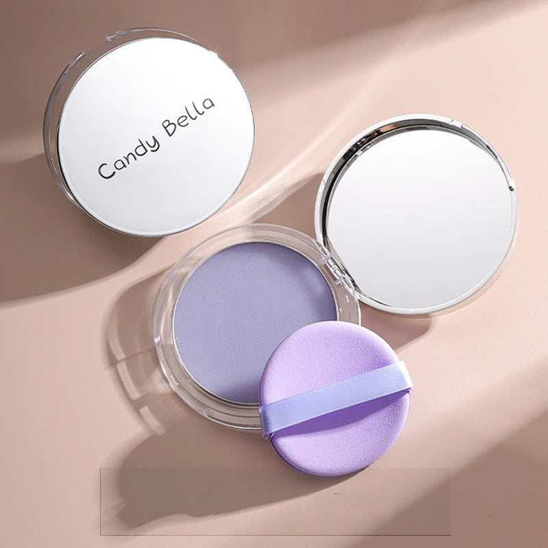 1 Poudre Crème-Violet Se Transformant en Poudre, Douce pour la Peau, Naturelle pour le Visage, Longue Tenue, Contrôle du Sébum, Poudre Sculptante Cosmétique