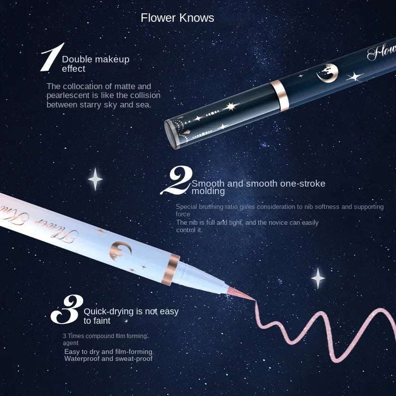 Eyeliner Stylo Imperméable Super Fin Précis Longue Tenue Professionnelle Crayon Eyeliner Liquide pour Femmes