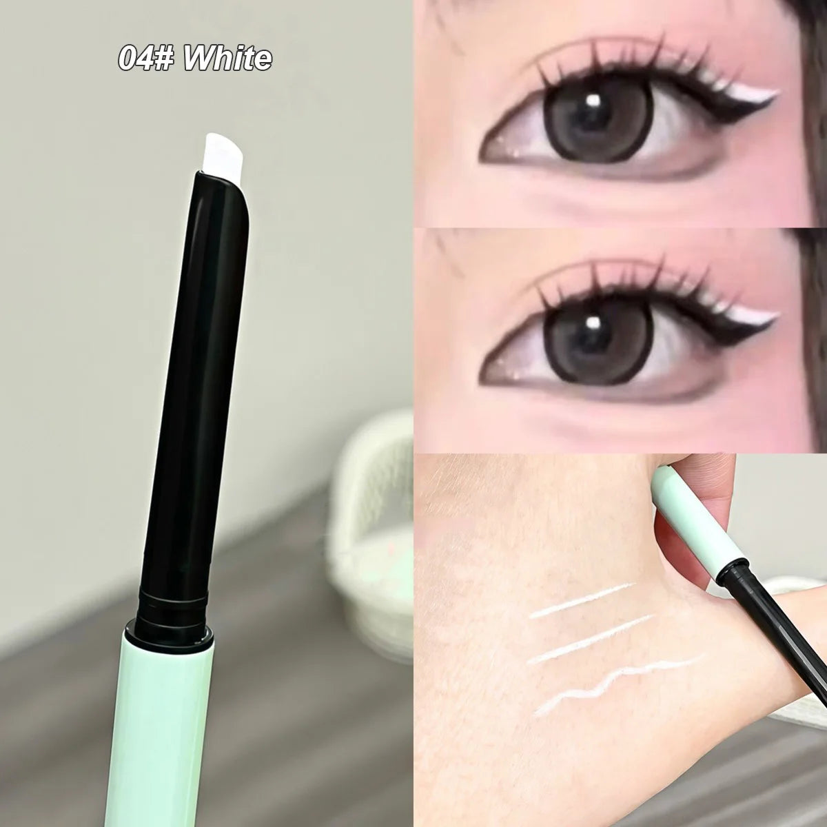 1 Pièce Crayon Gel Eyeliner– Texture Lisse, Longue Tenue, Mat, Waterproof, Séchage Rapide, Maquillage Coréen