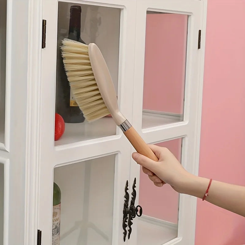 Mini Dustpan & Wooden Handle Broom Set – Small Space Cleaning Tool