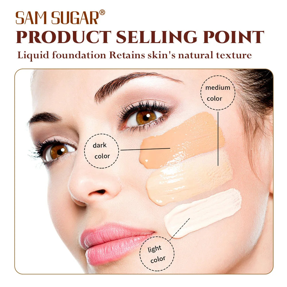 Correcteur 6 Couleurs & Fond de Teint Liquide – Longue Tenue, Contrôle du Sébum, Texture Douce et Naturelle, Hydratant, Waterproof