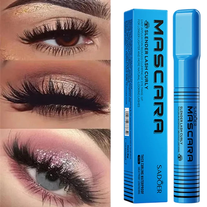 Mascara 5D waterproof allongeant cils noir fibres de soie maquillage femme nouveau coréen