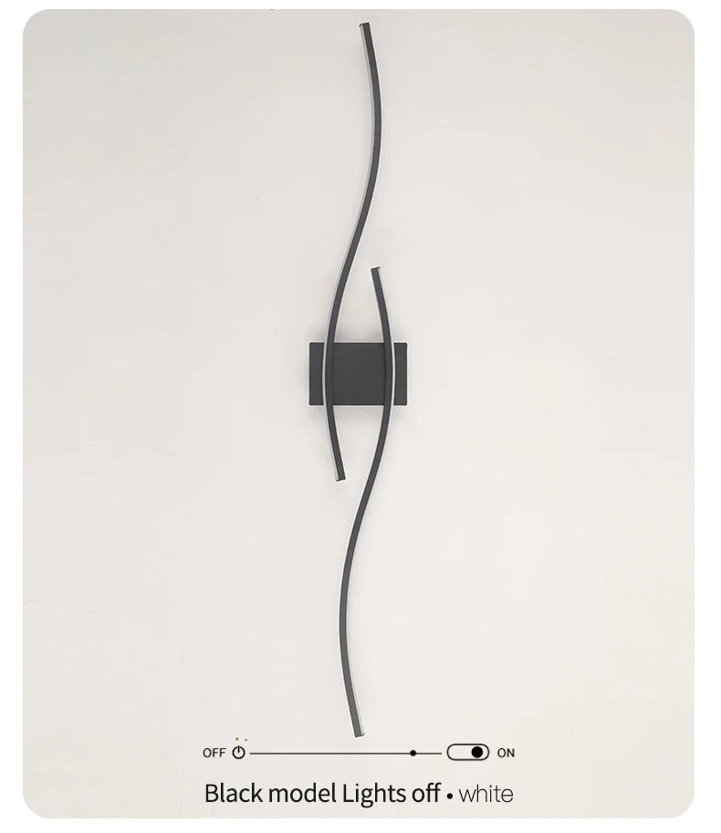 Modern LED Wall Lamp – Minimalist Lighting for Living Room, Bedroom & Kitchen