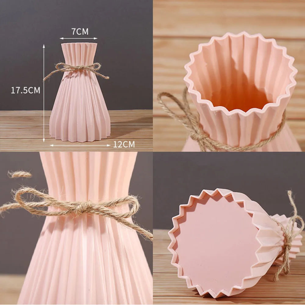 Creative Origami Vase – Modern Pleated Flower Vase for Home Decor