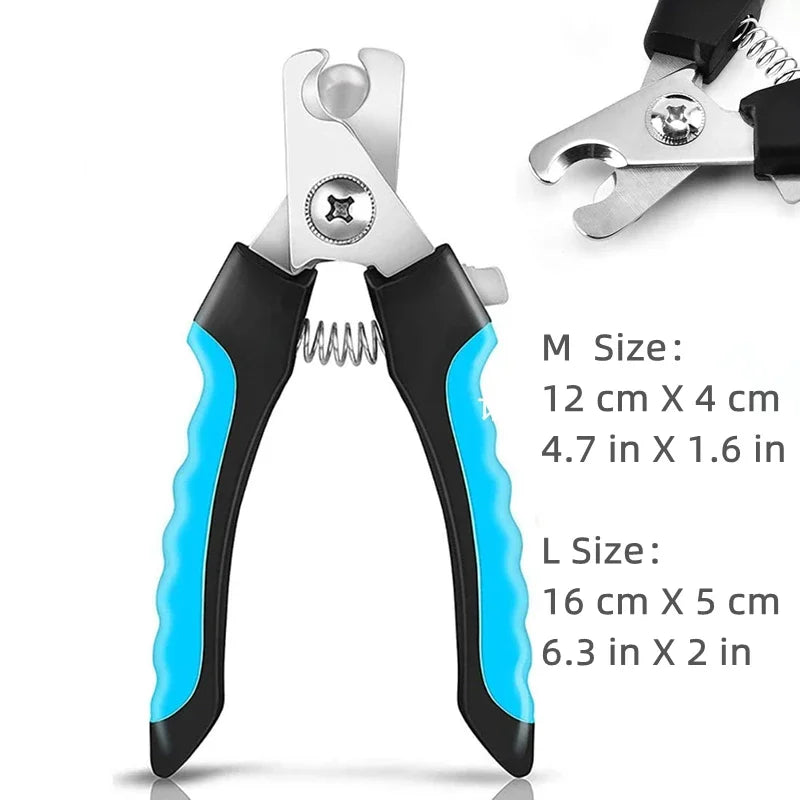 Professional Pet Nail Clipper with Safety Guard – Stainless Steel Grooming Tool
