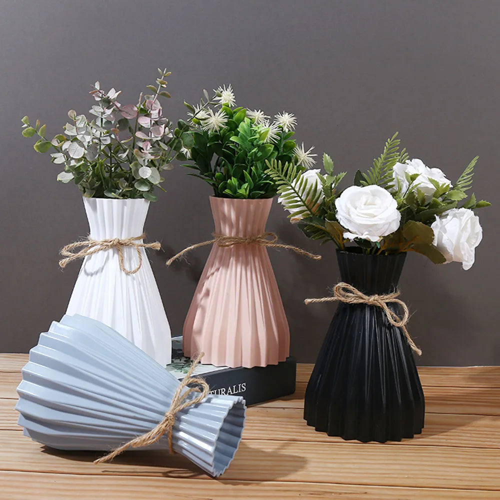 Creative Origami Vase – Modern Pleated Flower Vase for Home Decor