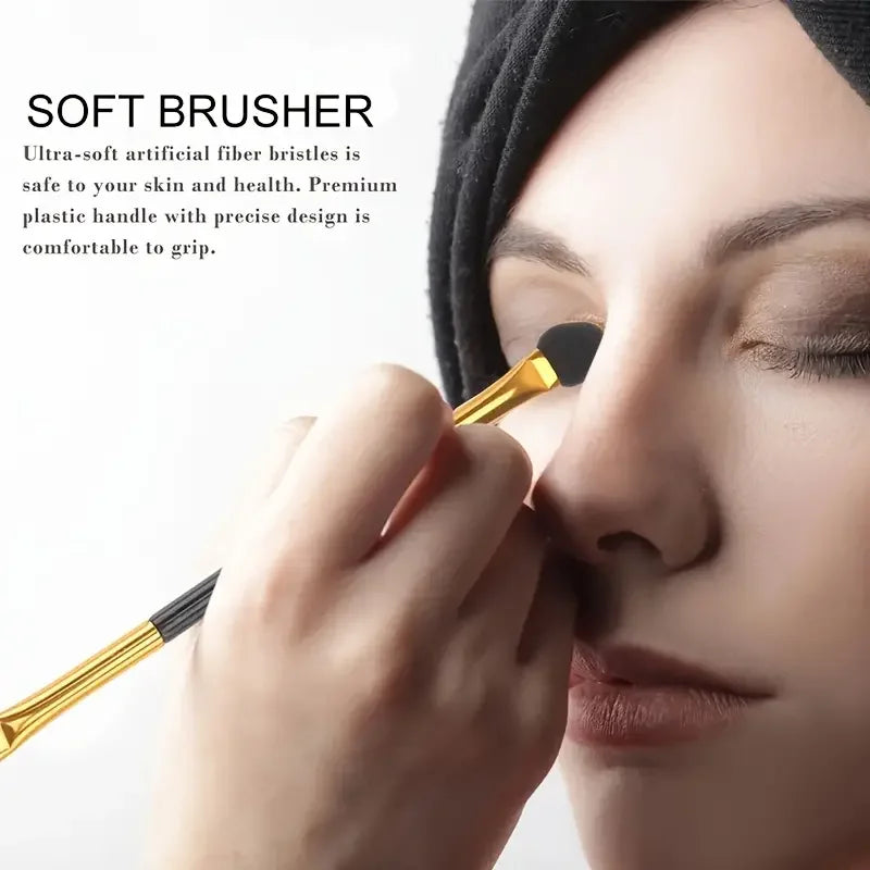 Palette fards à paupières 9 couleurs vertes, pinceau double embout, effets scintillants et naturels, mini palette maquillage yeux