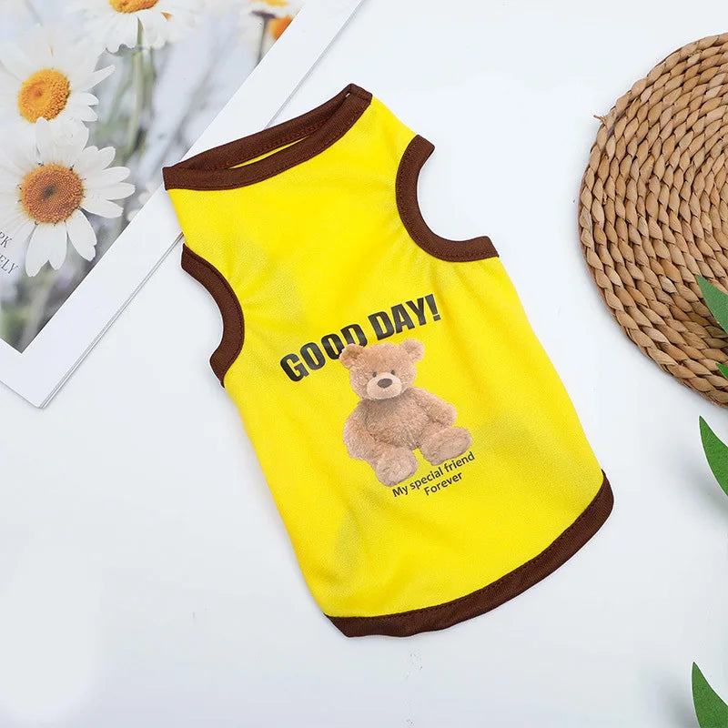 Breathable Summer Pet Vest – Lightweight Clothes for Dogs & Cats