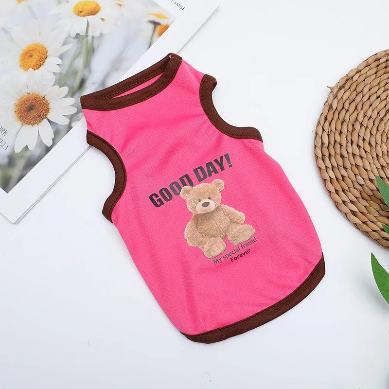 Breathable Summer Pet Vest – Lightweight Clothes for Dogs & Cats