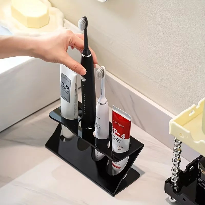 Multi-Functional Toothbrush Storage Rack – Bathroom Organizer Stand