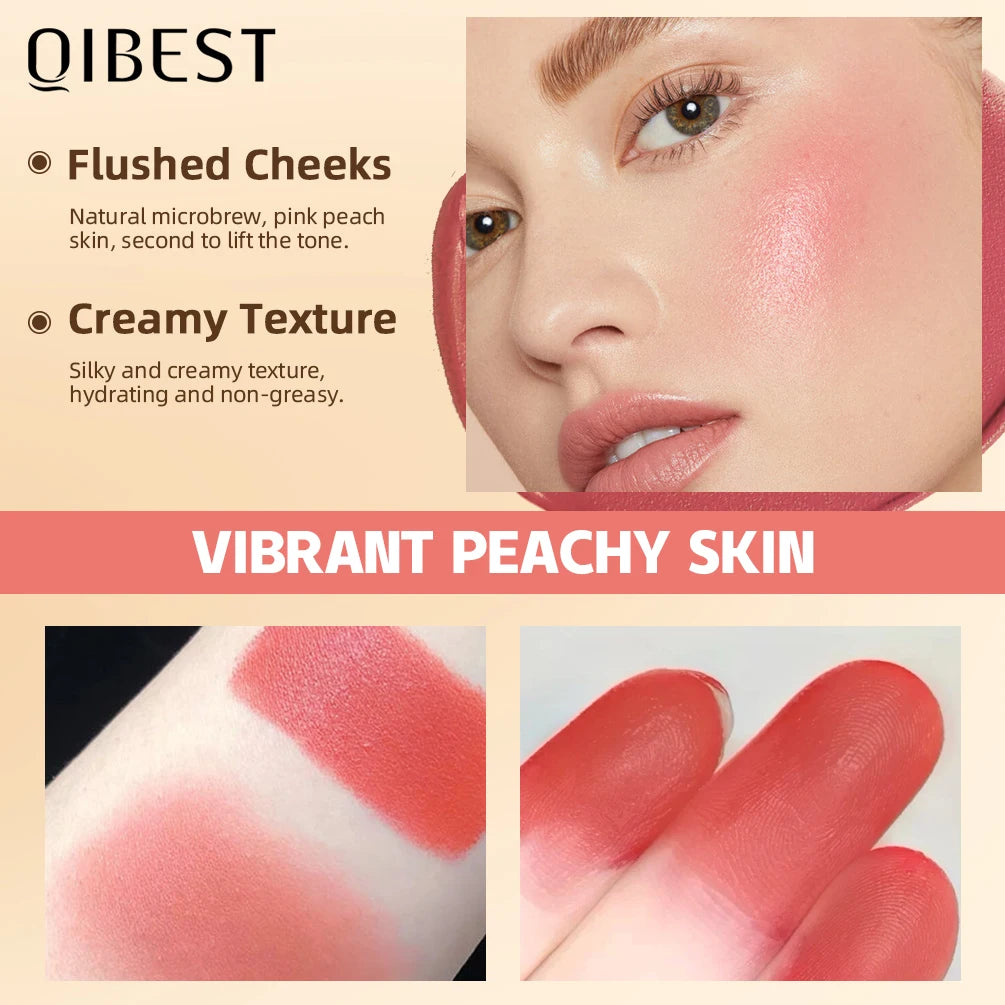 Nouveau blush visage – Rouge à lèvres mat, waterproof et longue tenue – 3 en 1 : lèvres, joues et ombre à paupières, stick de maquillage multifonctionnel