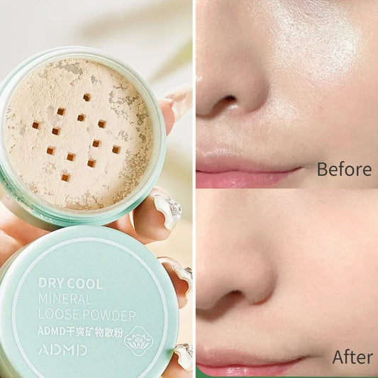Poudre Libre Teinte Naturelle – Poudre Fixante Minérale, Réduction des Pores, Waterproof, Finition Mate, Maquillage pour Femme, Cosmétique, Vente en Gros