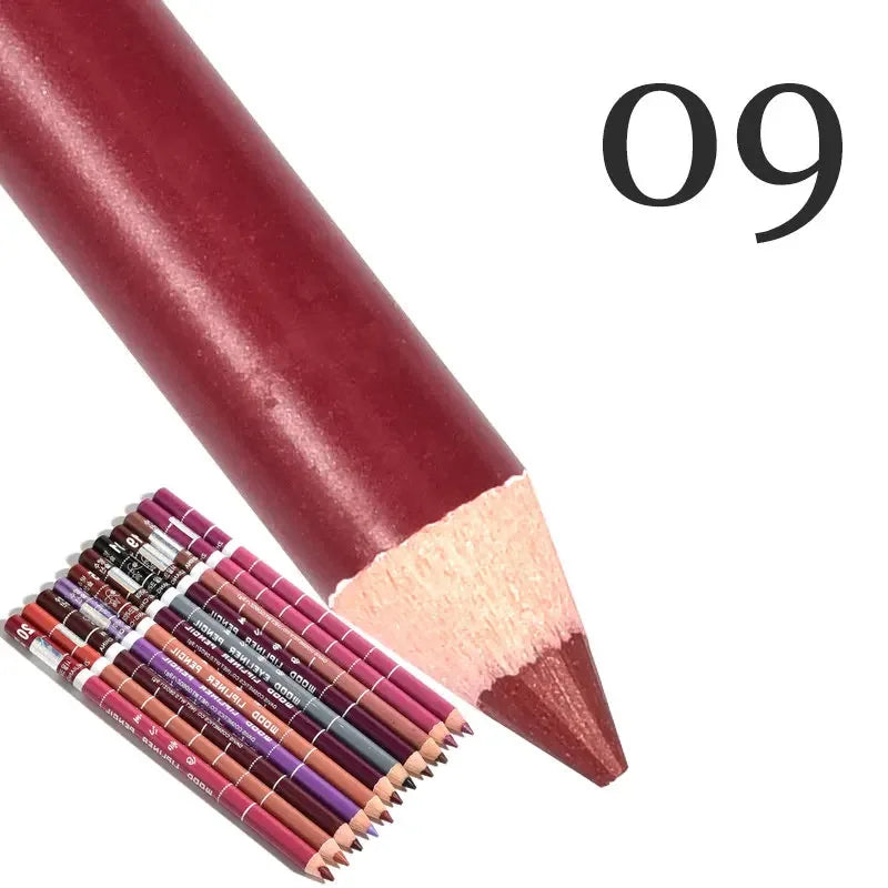 Set 28 Couleurs Crayons à Lèvres Waterproof – Mat, Teintes Nude et Rouge, Longue Tenue, Anti-Transfert, Maquillage des Lèvres pour Femmes, Fête