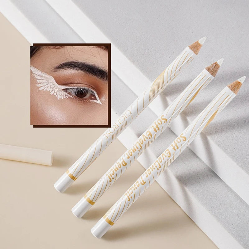 1 ou 2 pcs Crayons Eyeliner Noir et Blanc – Étanches, Résistants à la Transpiration, Anti-Bavure, Longue Tenue, Faciles pour Débutants, Maquillage des Yeux Audacieux