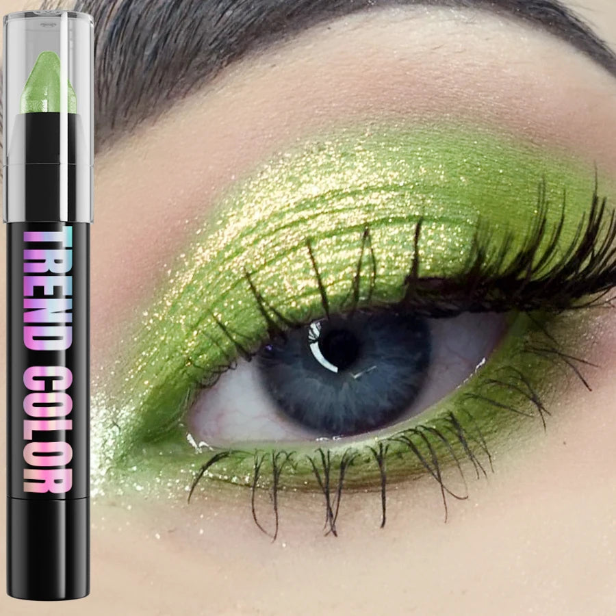 Crayon eyeliner nacré pailleté 24 couleurs, waterproof, mat, nude, effet illuminateur.