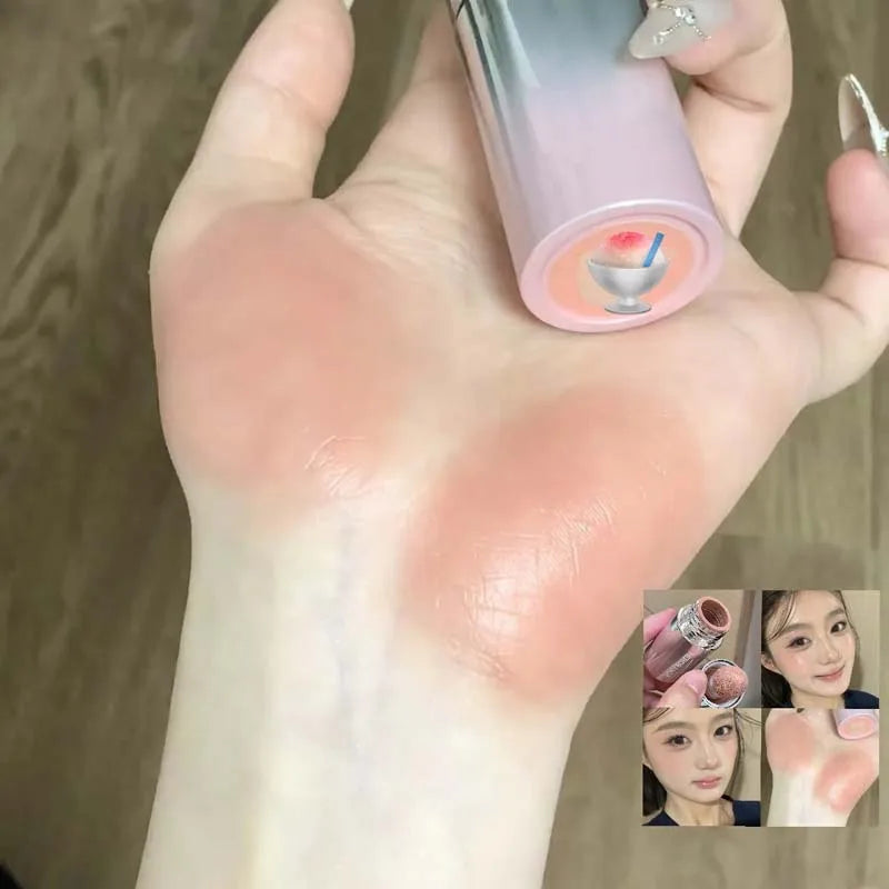 Blush Liquide— Améliore le Teint Naturel, Fini Mat à Faible Saturation, Multi-Usage pour Joues et Visage