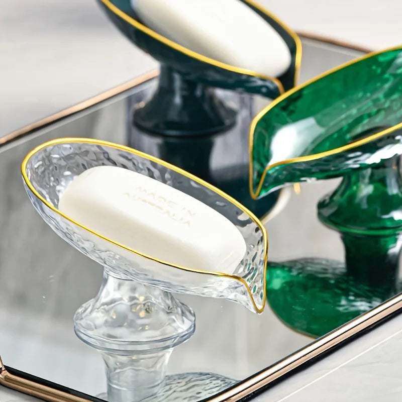 Oval Soap Dish with Drainage Holes – Bathroom Soap Holder Organizer