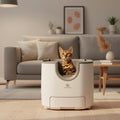Self-Cleaning Open-Top Cat Litter Box – Extra Large Automatic Litter Box