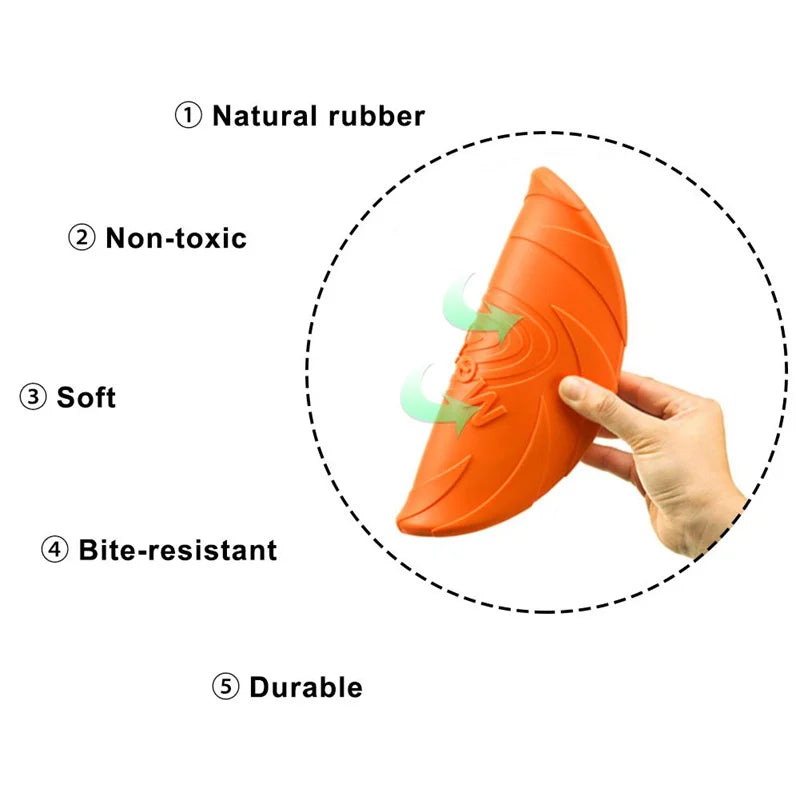 Bite-resistant Dog Flying Disc – Interactive Training & Fetch Toy