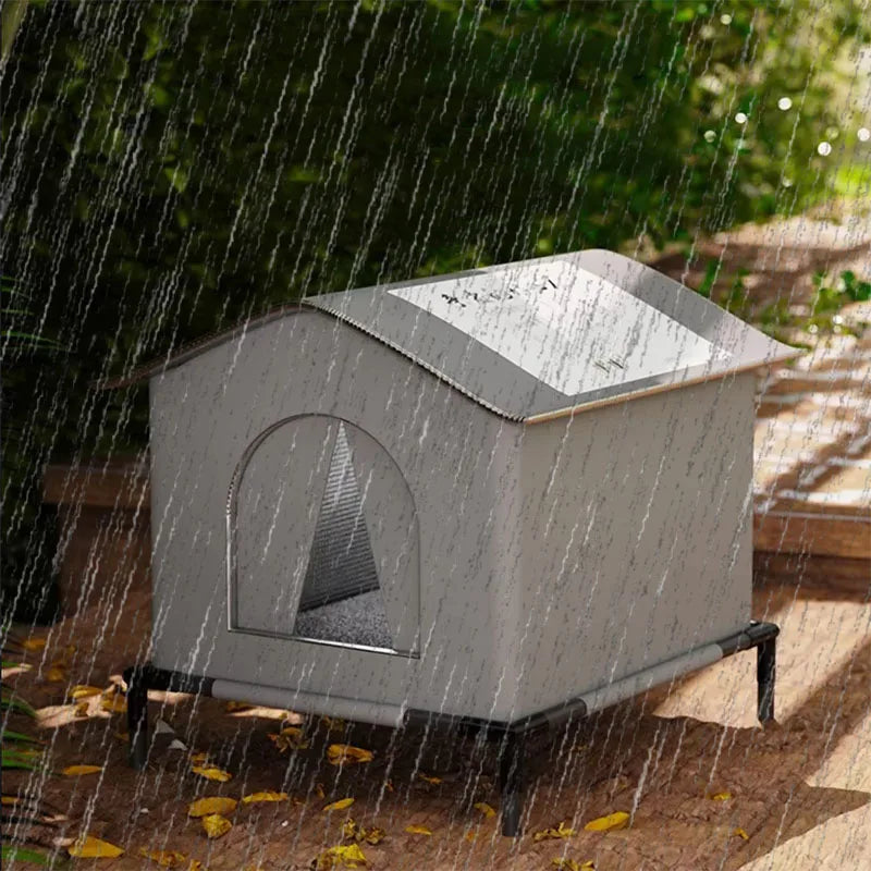 Waterproof Outdoor Pet House – Foldable Warm Shelter for Cats & Small Dogs