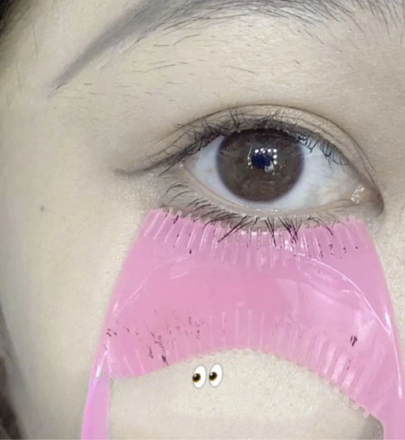 Outil cils 3 en 1 4/2/1 pièces bouclier mascara recourbe-cils applicateur peigne guide maquillage