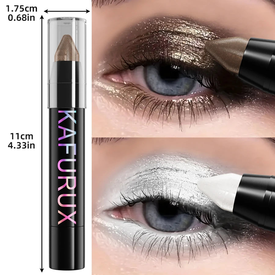 Crayon eyeliner nacré pailleté 24 couleurs, waterproof, mat, nude, effet illuminateur.