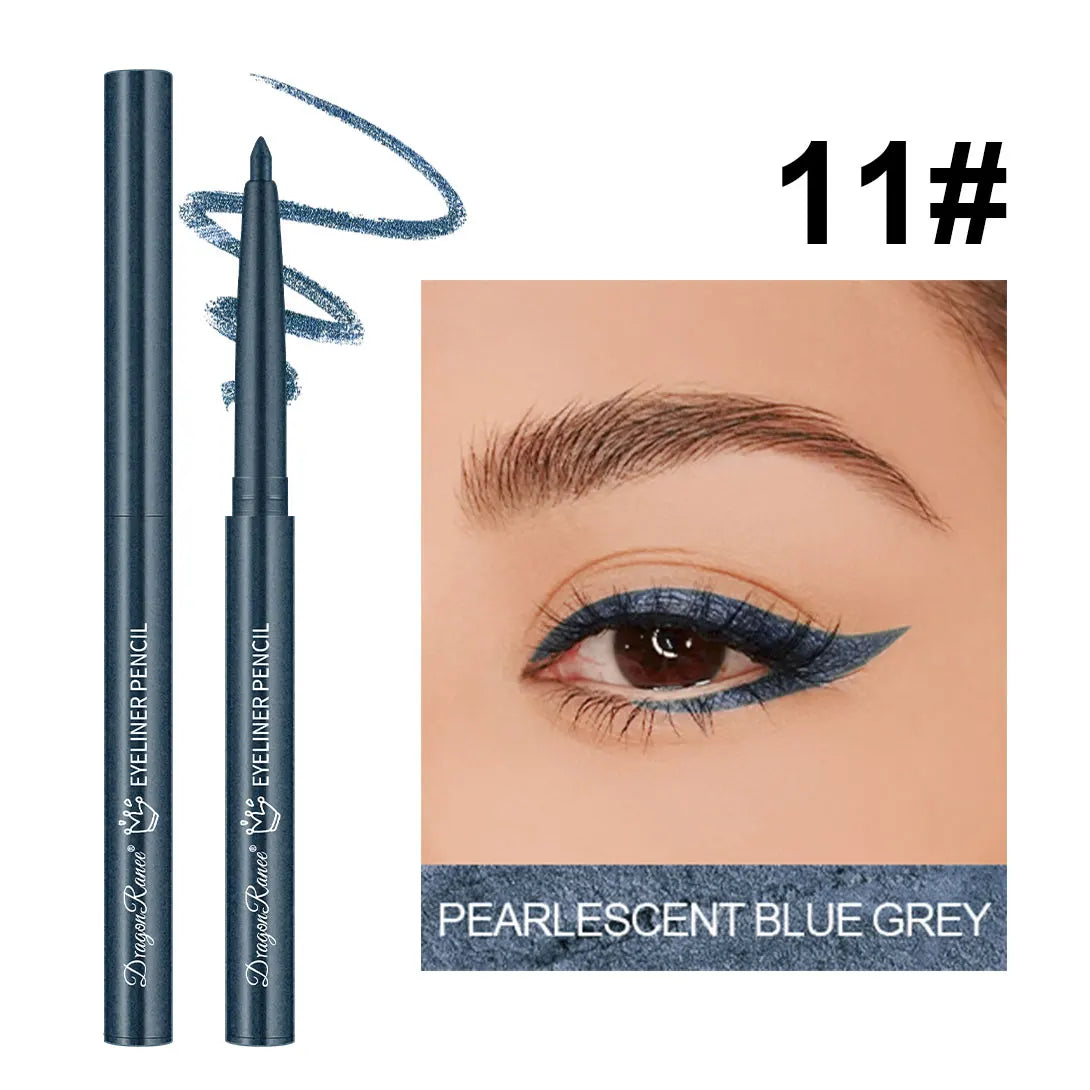 Eyeliner imperméable, résistant à la transpiration, non taché, facile à utiliser pour les débutants, vert, violet, noir, longue durée, non amovible