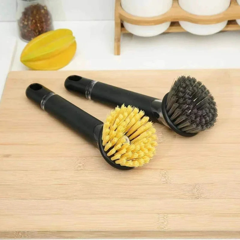 Dish Brush with Soap Dispenser – Long Handle Kitchen Scrub Brush