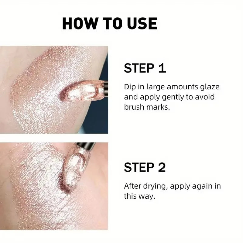 Rouge à lèvres liquide métallique à paillettes, scintillant, imperméable, longue durée, facile à colorer, tasse antiadhésive, cosmétiques de maquillage