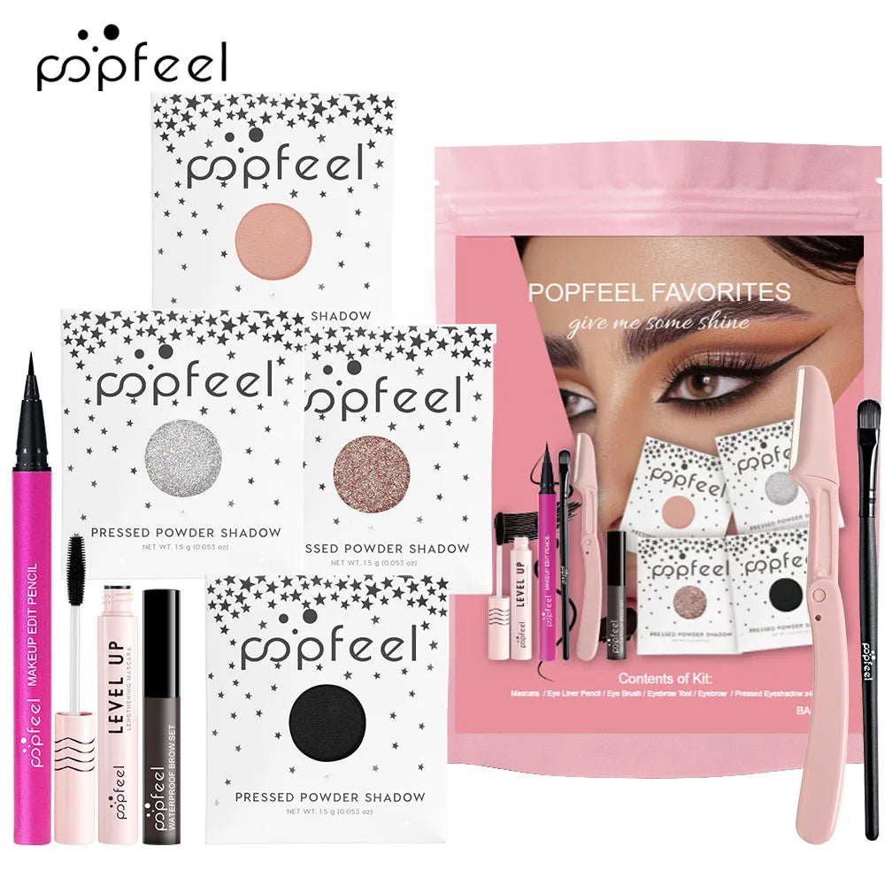 **« Palette fard à paupières  – Couleur unique, pailleté, avec pinceaux et accessoires »**