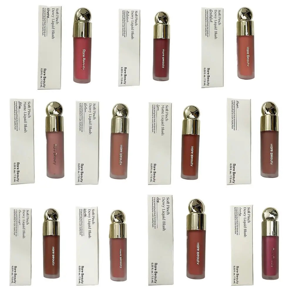 Blush poudre douce illuminatrice – Blush liquide waterproof et hydratant, application fluide – Pour un teint naturel et lumineux avec effet highlighter