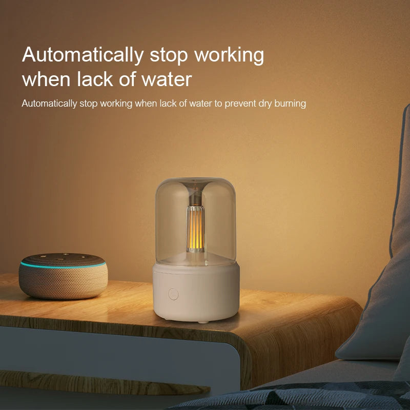 Portable Mini Aroma Diffuser – USB Essential Oil Humidifier with LED Night Light