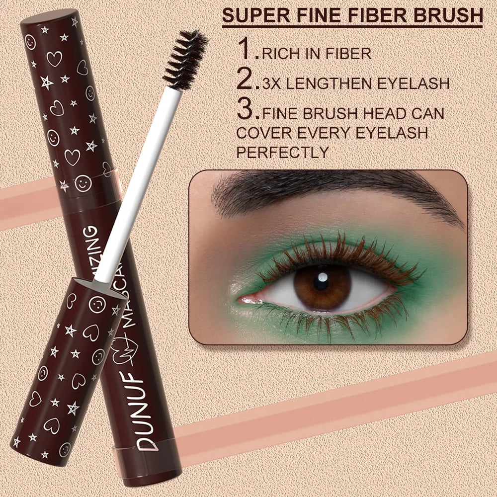 Mascara coloré  longue tenue waterproof dense, fin et recourbant anti-bavure et anti-agglomération cils naturels facile à appliquer