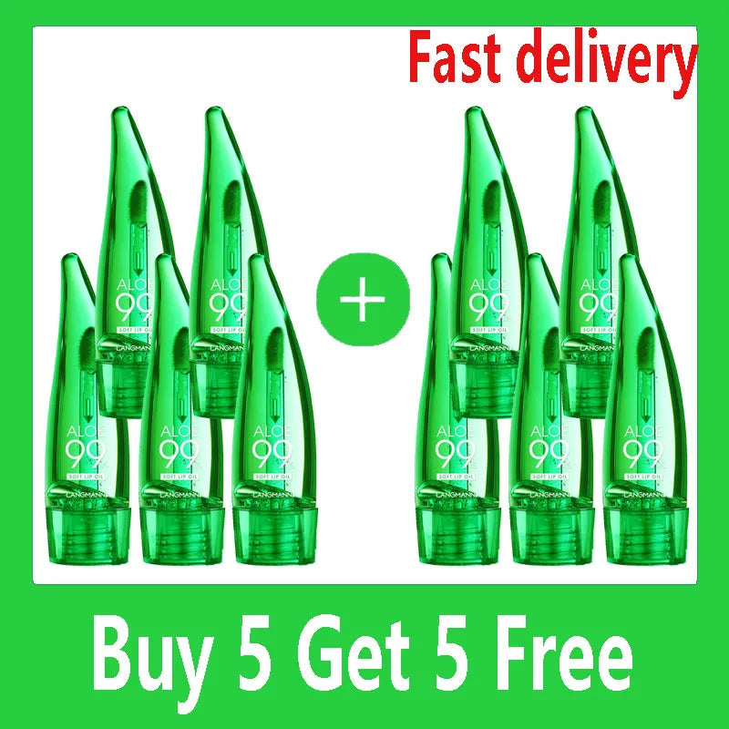 Rouge à Lèvres Naturel à l’Aloe – Teinte Longue Tenue, Waterproof, Hydratant, Soin, Gloss Changeant de Couleur, Baume à Lèvres Huileux