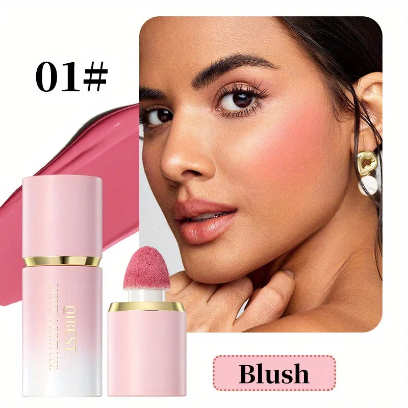 Blush liquide mat – Facile à colorer et à estomper, rendu naturel et lumineux