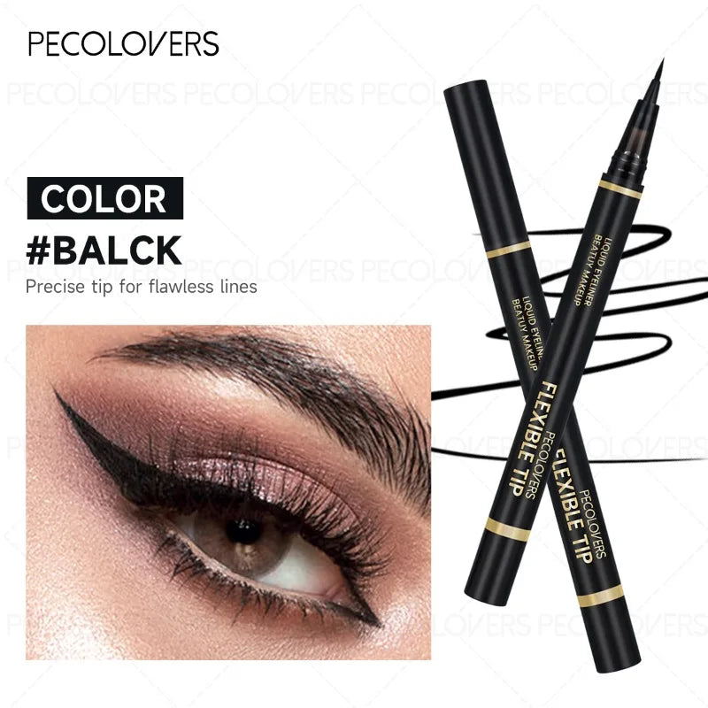 Set 5 pcs eyeliner noir – séchage rapide, waterproof et résistant à la sueur, anti-bavure, maquillage des yeux