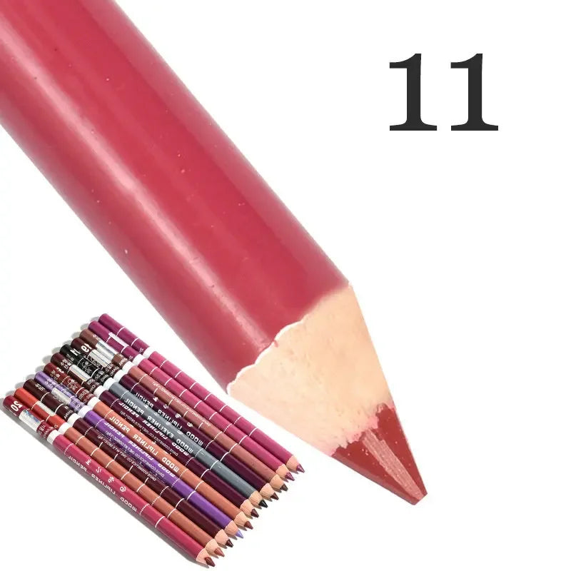 Set 28 Couleurs Crayons à Lèvres Waterproof – Mat, Teintes Nude et Rouge, Longue Tenue, Anti-Transfert, Maquillage des Lèvres pour Femmes, Fête