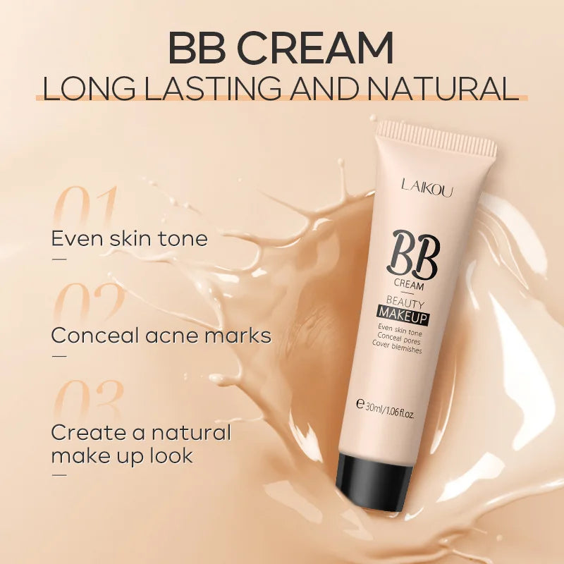 BB Cream Correctrice 6 Couleurs au Choix – 30 ml, Anti-Cernes Naturelle et Base de Maquillage