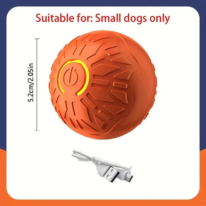 Smart Automatic Rolling Dog Ball – USB Rechargeable Interactive Pet Toy