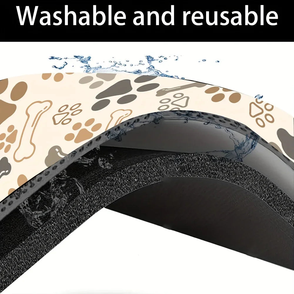 Non-Slip Pet Feeding Mat – Washable Anti-Spill Food & Water Placemat