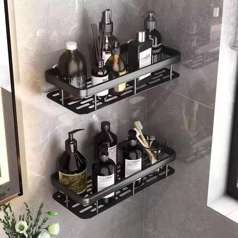 Wall Mounted Bathroom Shower Rack – Corner Shampoo & Towel Storage Shelf