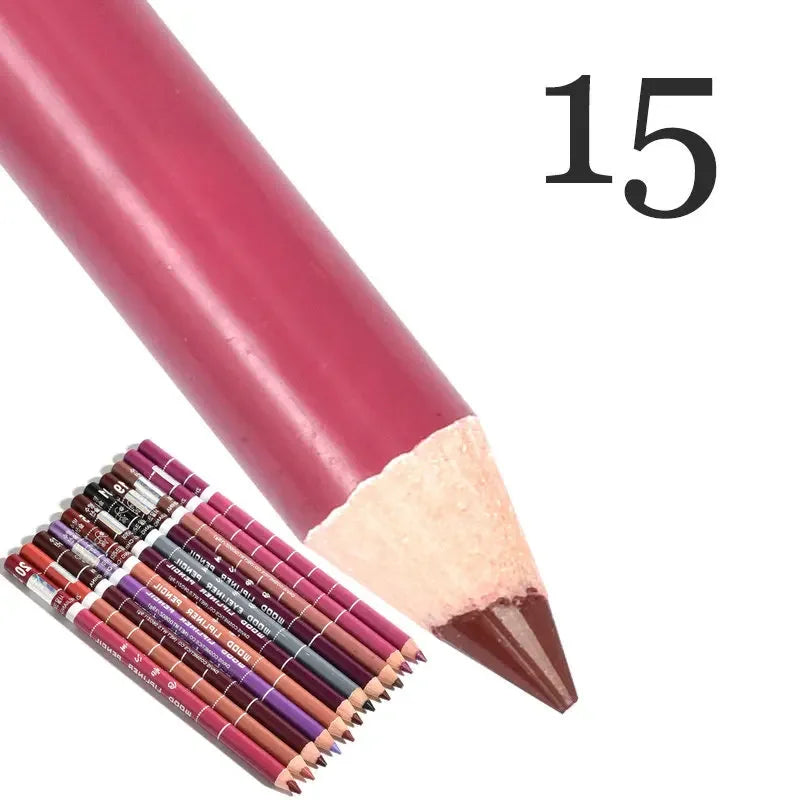 Set 28 Couleurs Crayons à Lèvres Waterproof – Mat, Teintes Nude et Rouge, Longue Tenue, Anti-Transfert, Maquillage des Lèvres pour Femmes, Fête
